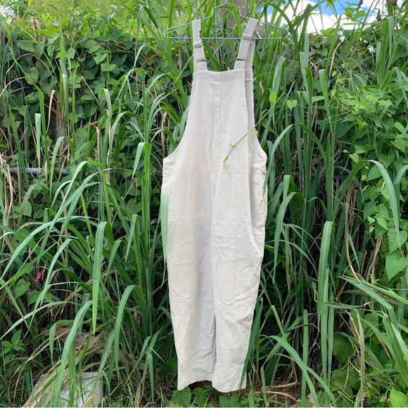 CORDUROY BEIGE OVERALLS - Picture 4 of 4